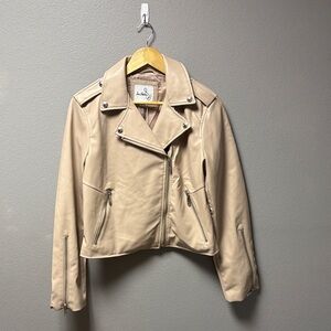 Sam Edelman Tan Vegan Leather Jacket